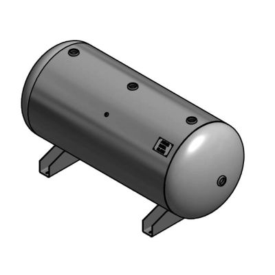 200 Gallon Air Tank Horizontal with Feet Only | A10035