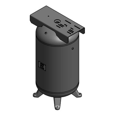 80 Gallon Air Tank with Feet and Top Plate Vertical 200 PSI ASME Coded  | A10046