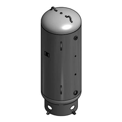 400 Gallon Air Tank Vertical with Skirt Rated for 165 PSI | A10055