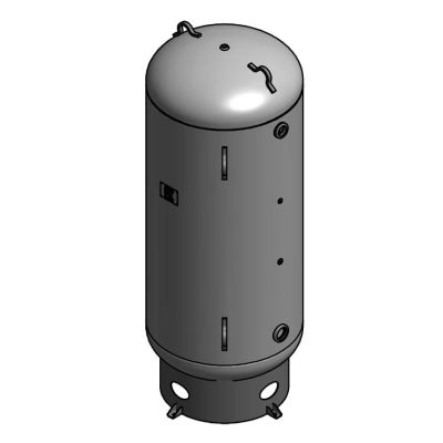 400 Gallon Air Tank Vertical with Skirt Rated for 200 PSI | A10056