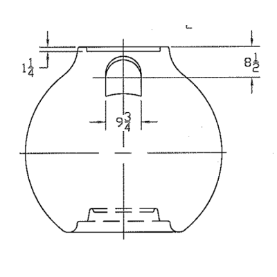 NORWESCO 41321, 325 Cistern Sphere, Legacy Cistern Tanks, 54