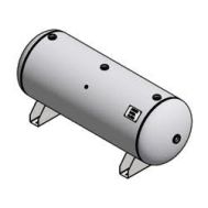 T120H-200, 120 Gallon Horizontal Air Tank, 200 PSI, ASME Coded, Quincy Compressor