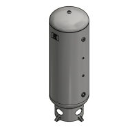 T120V-200, 120 Gallon Vertical Air Tank, 200 PSI, ASME Coded, Quincy Compressor