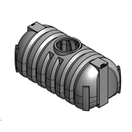 NORWESCO 43522, 500 Non-Plumbed, Below Ground Low Profile Septic Tank, Single Compartment